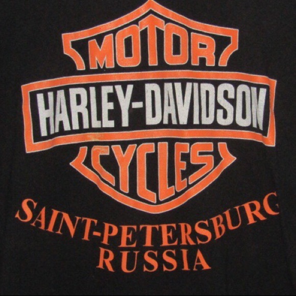 (SOLD) Harley Davidson St Petersburg Russia Tee - Picture 4 of 5